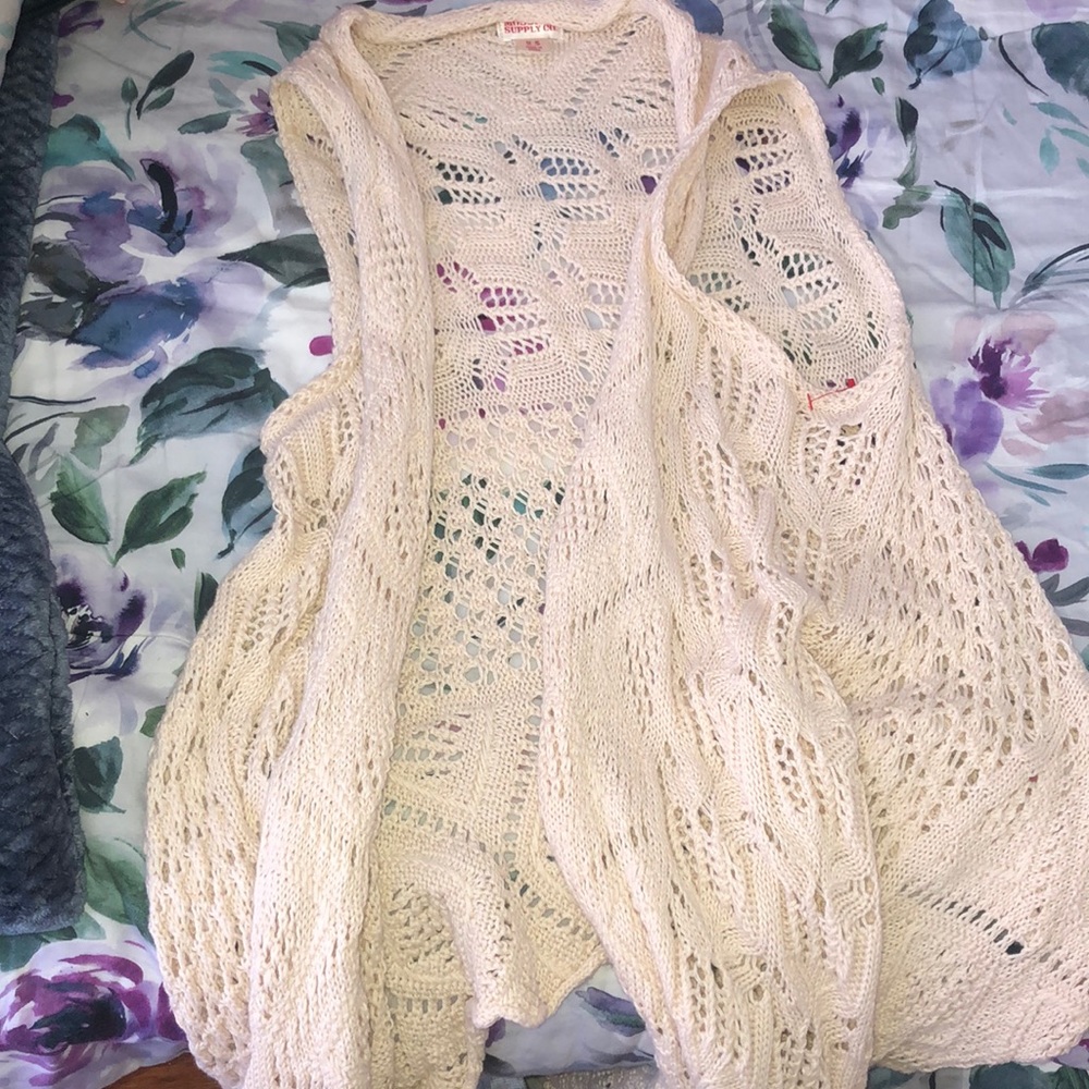 Cream cardigan